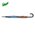 photograph printed wood hook handle 3d digital polyester umbrella